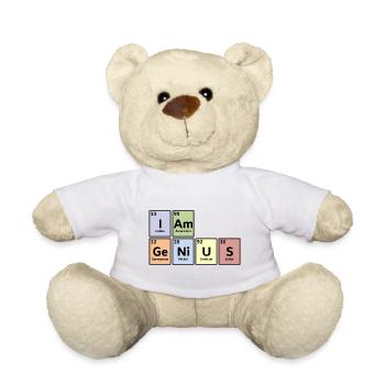 Je suis un génie - Nounours - blanc - Devant