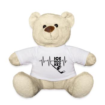 Herzschlag icehockey puls Eishockey Symbol Team - Teddy - Weiß - Vorne