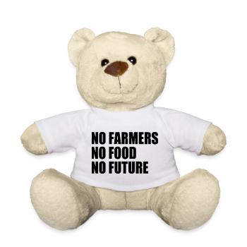 no farmers no food no future - Teddy - Weiß - Vorne
