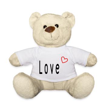 VALENTINSTAG. Junggesellinnenabschied. ICH LIEBE DICH. ICH LIEBE DICH. LIEBE - Teddy - Weiß - Vorne