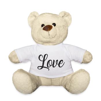 VALENTINE'S DAY. Bachelorette party. I LOVE YOU. I LOVE YOU. LOVE - Teddy Bear - white - Front