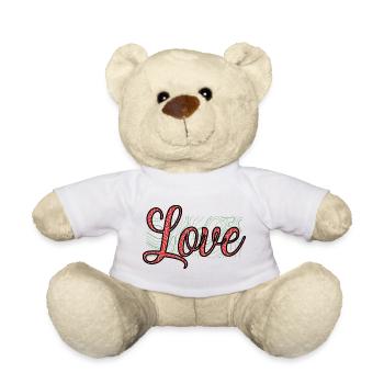 FÊTE DES MÈRES. BONNE FÊTE MAMAN. MAMAN - Nounours - blanc - Devant