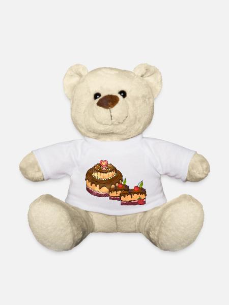 Kuchen - Teddy - Weiß