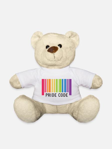 LGBT Pride Monat - Pride Code - Teddy - Weiß