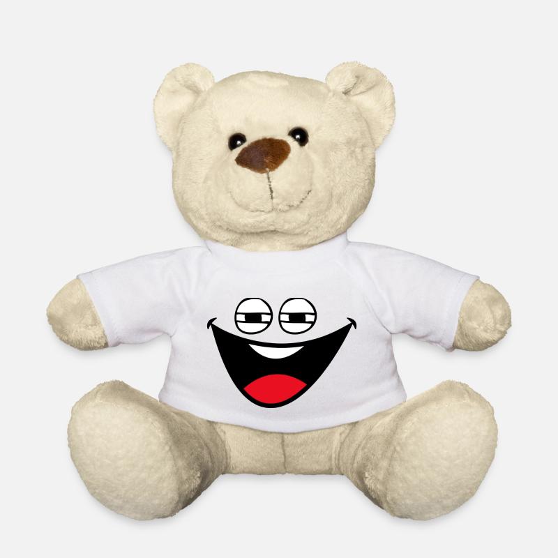 lachender Smily - Teddy - Weiß
