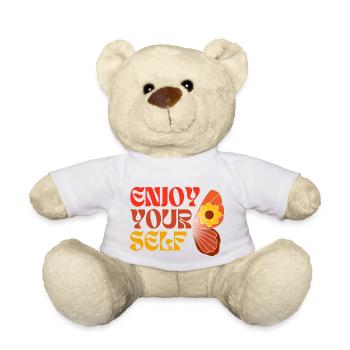 Amusez-vous Papillon hippie style années 70 - Nounours - blanc - Devant