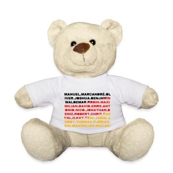 Footballer National Player Names Germany - Teddy Bear - white - Front