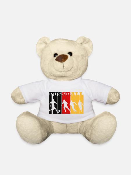 Deutscher Fußball - Teddy - Weiß