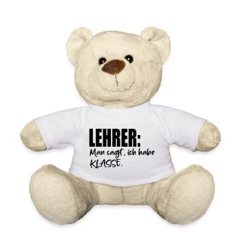 LEHRER SPRÜCHE MIT KLASSE - Teddy - Weiß - Vorne