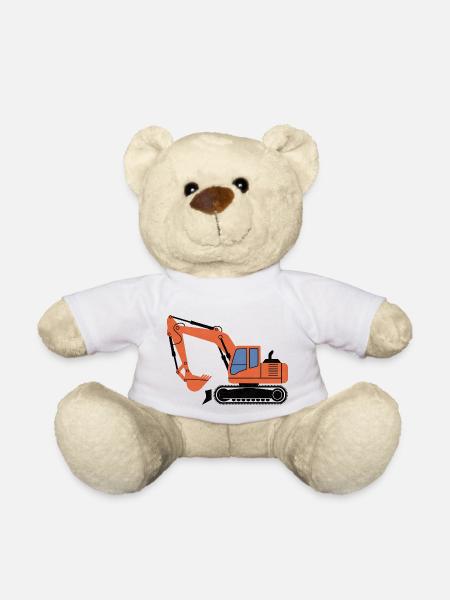Gelbe Schaufel - Teddy - Weiß