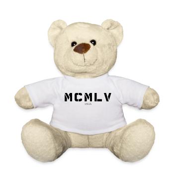 Römische Zahl Geburtsjahr Made in 1955 - Teddy - Weiß - Vorne