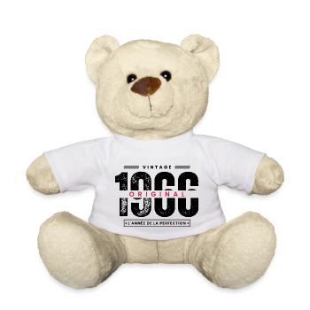 vintage 1966 / année 1966 / t-shirt 1966 - Nounours - blanc - Devant