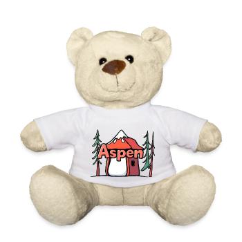 Aspen USA Geschenk - Teddy - Weiß - Vorne