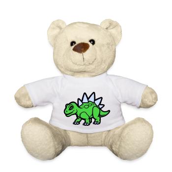 Stegosaurus Comic - Teddy - Weiß - Vorne