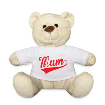 Mama / Muttertag - Teddy - Weiß - Vorne