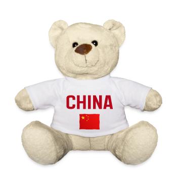 CHINA Flagge | Männer Frauen Kinder | CHINA - Teddy - Weiß - Vorne