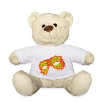 Mask: Focus on mysticism - Teddy Bear - white - Front