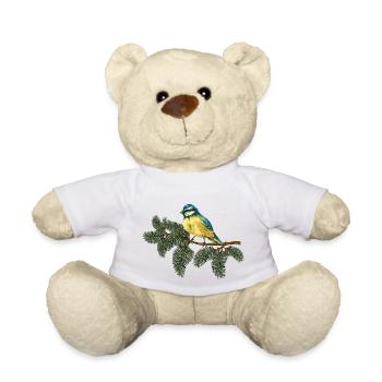 Bunter Vogel - Teddy - Weiß - Vorne
