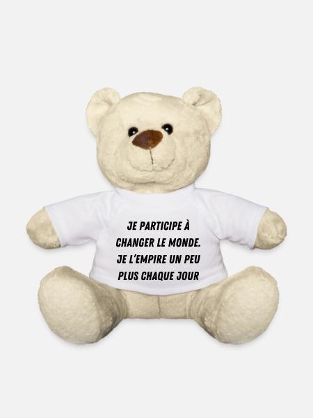 changer le monde - Nounours - blanc