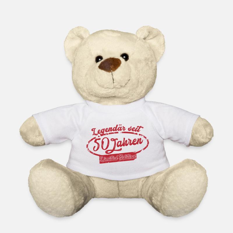 50. Geburtstag Legendär seit 1976 Retro Geschenk - Teddy - Weiß