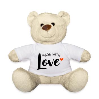 Made With Love two-tone - Teddy Bear - white - Front