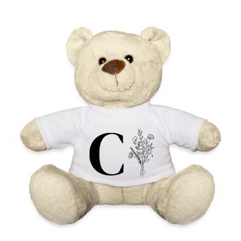 Lette c minimalistische Blumen - Teddy - Weiß - Vorne