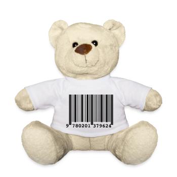 Barcode-Stil - Teddy - Weiß - Vorne