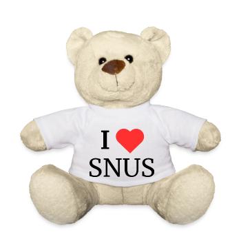 I Love SNUS - Teddy - Weiß - Vorne