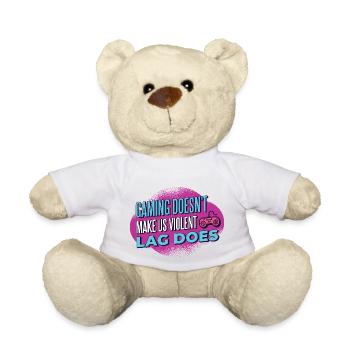 6395 GamingQuote PR t-shirt - Nounours - blanc - Devant