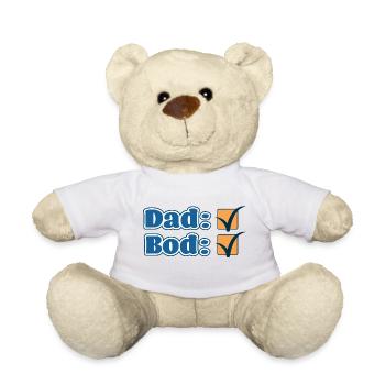 Dad Bod Approved – Lustiges Vatertagsdesign - Teddy - Weiß - Vorne