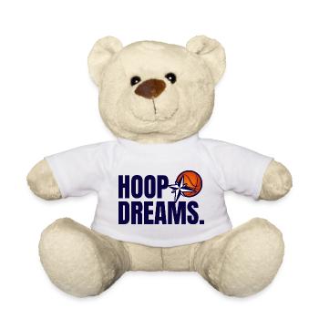 HoopDreams with logo navy blue - Teddy Bear - white - Front