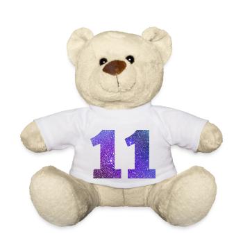 Number 11 galaxy - Teddy Bear - white - Front