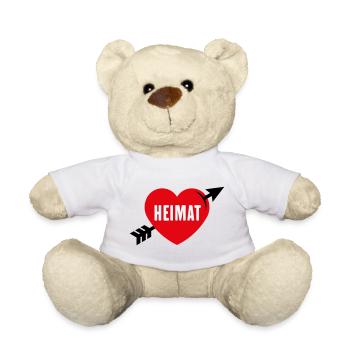 Heimatliebe (Heimat, Heimatland, Heimatstadt / 3C) - Teddy - Weiß - Vorne