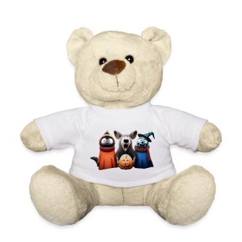 Tollpatschig im Kostüm – Halloween Wooligans - Teddy - Weiß - Vorne