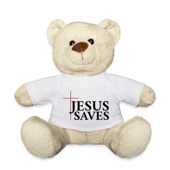 Jésus sauve - Nounours - blanc - Devant