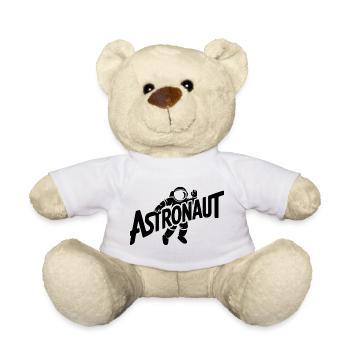 Astronaut - Cool Astonomy Logo - Teddy Bear - white - Front