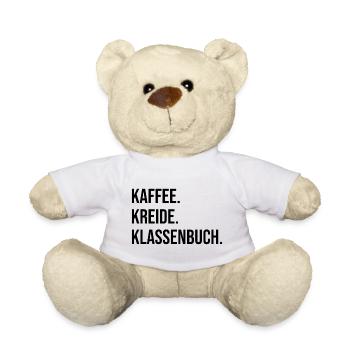 Kaffee. Kreide. Klassenbuch. - Teddy - Weiß - Vorne