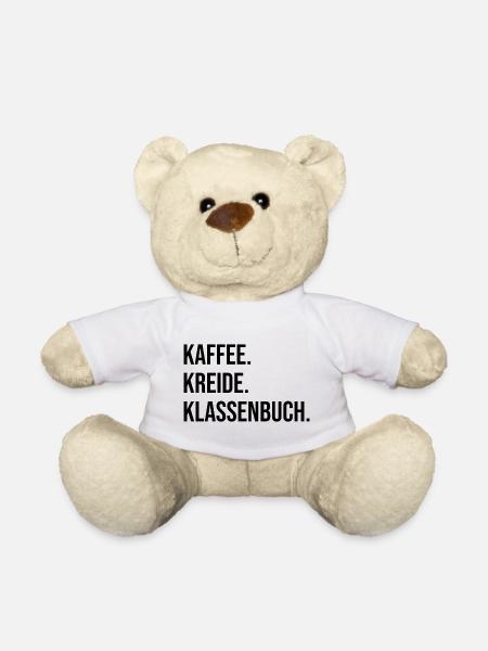 Kaffee. Kreide. Klassenbuch. - Teddy - Weiß