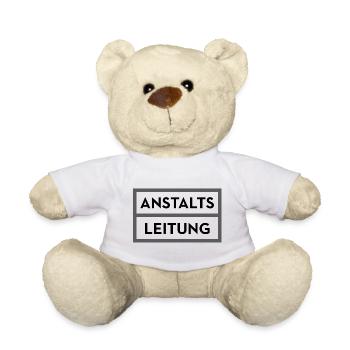 Gestion d'établissement – Humour sur les asiles d'aliénés - Nounours - blanc - Devant
