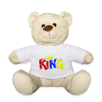 Roi coloré - Nounours - blanc - Devant