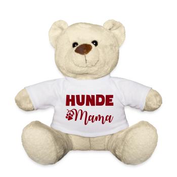 Dog Mom Paw Print - Teddy Bear - white - Front