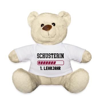 Apprenticeship as a shoemaker 1st year of apprenticeship as a shoemaker - Teddy Bear - white - Front