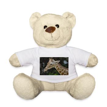 Giraffen Mosaikporträt - Teddy - Weiß - Vorne