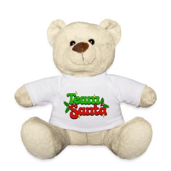 Weihnachtsmann Geschenkidee für festliche Stimmung - Teddy - Weiß - Vorne