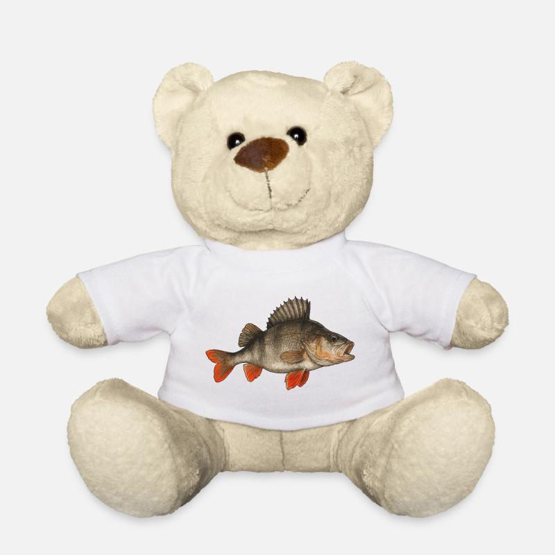 Barsch Flussbarsch Barschangeln Barsche Barsch - Teddy - Weiß