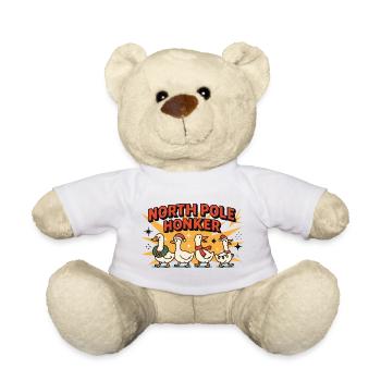 Pôle Nord Honker Oie Noël Drôle Père Noël - Nounours - blanc - Devant