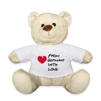 Mit Liebe aus Deutschland - Teddy - Weiß - Vorne