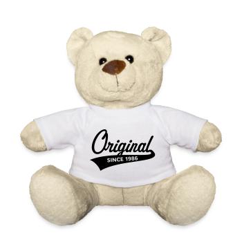 Original depuis 1986 (Année de naissance, Anniversaire / B) - Nounours - blanc - Devant
