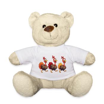 Thanksgiving Truthahn Baby - Teddy - Weiß - Vorne