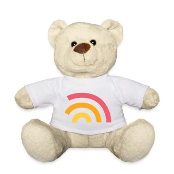 Regenbogen Logo - Teddy - Weiß - Vorne